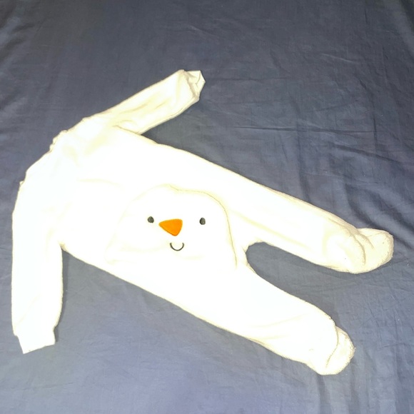 Koala Kids 3/6 month Snowman matching outfit, pjs - Picture 8 of 8